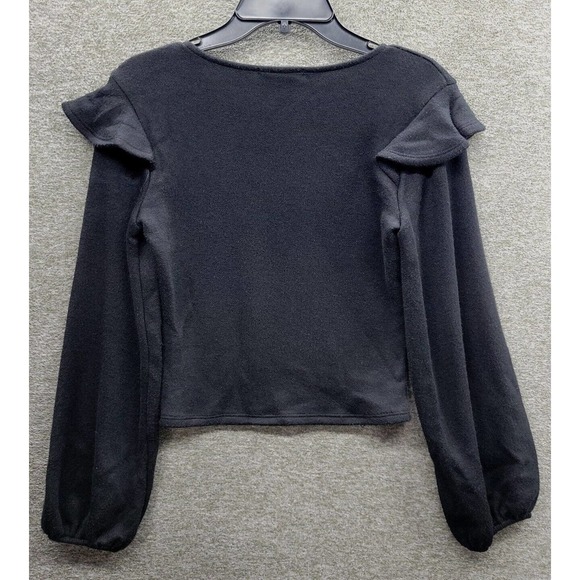 Sadie & Sage Black Cropped Sweater Women's Small (MSRP $50) - Picture 3 of 8